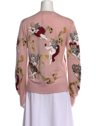 Dolce & Gabbana Virgin Wool Printed Sweater