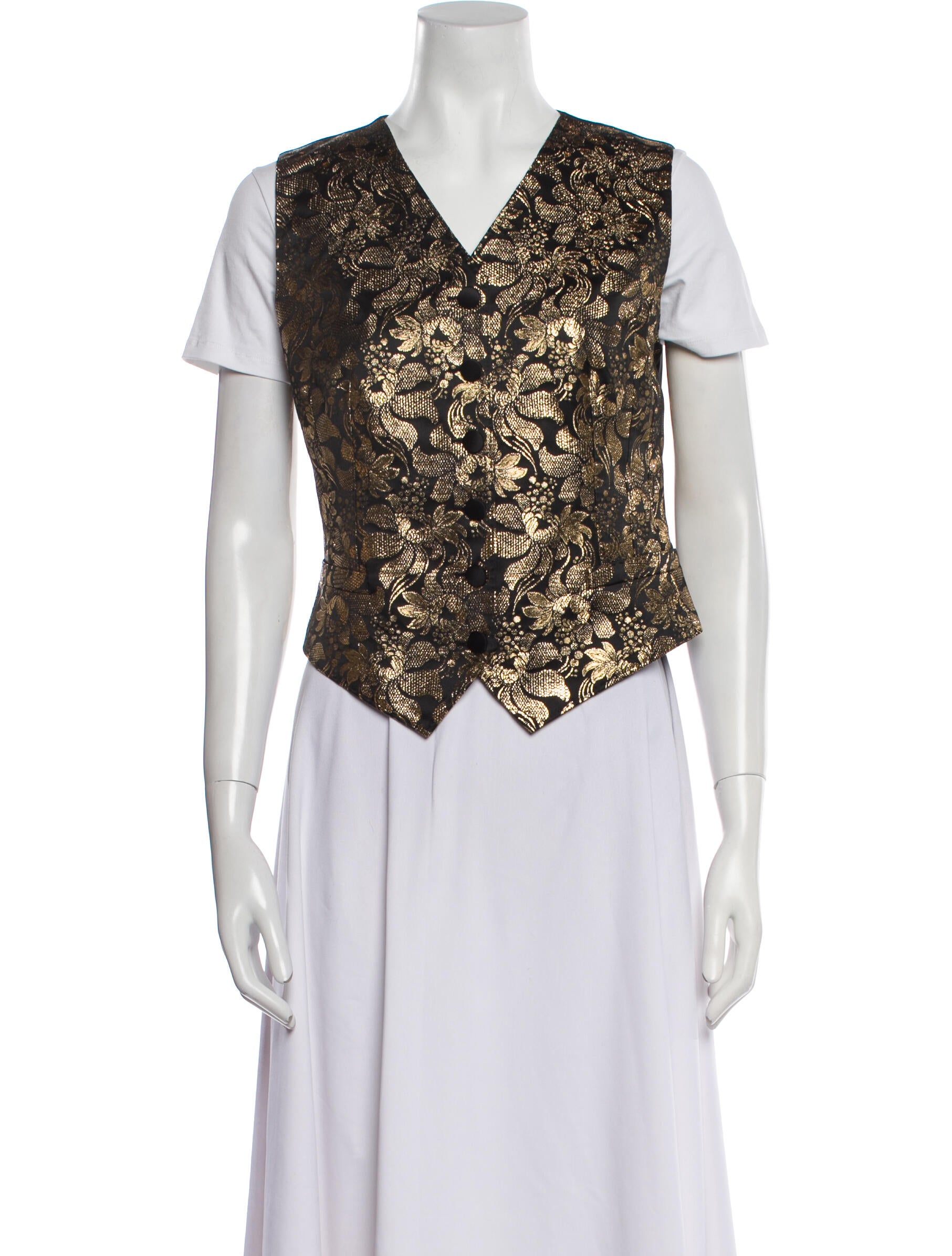 Dolce & Gabbana Silk Printed Vest
