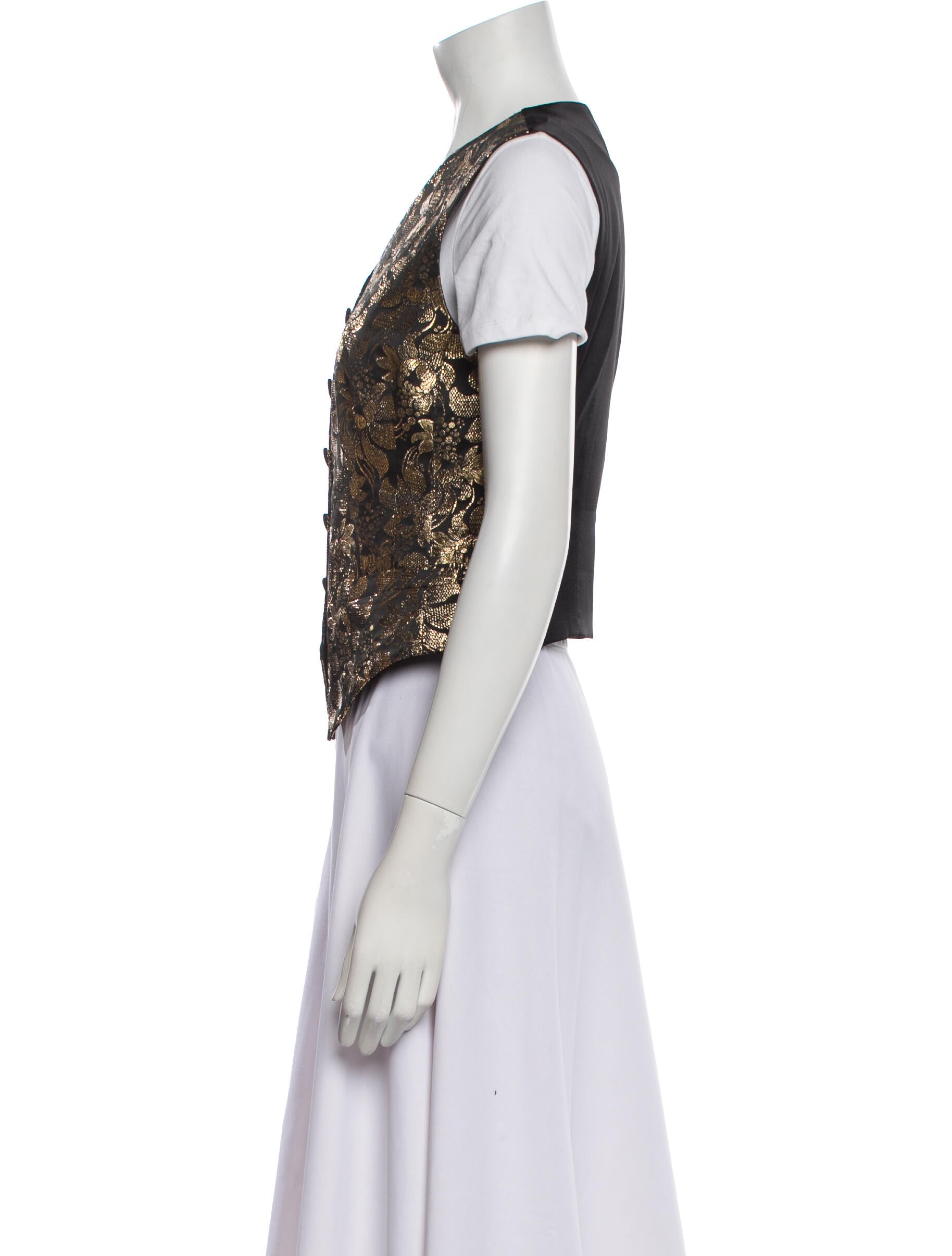 Dolce & Gabbana Silk Printed Vest