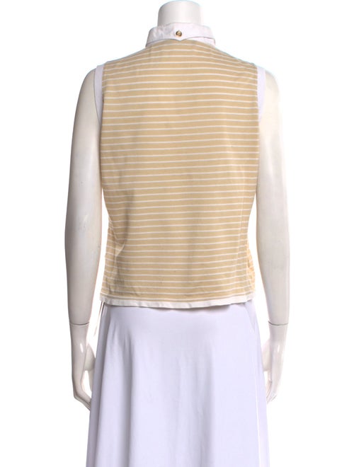 Dolce & Gabbana Striped Sleeveless Crop Top