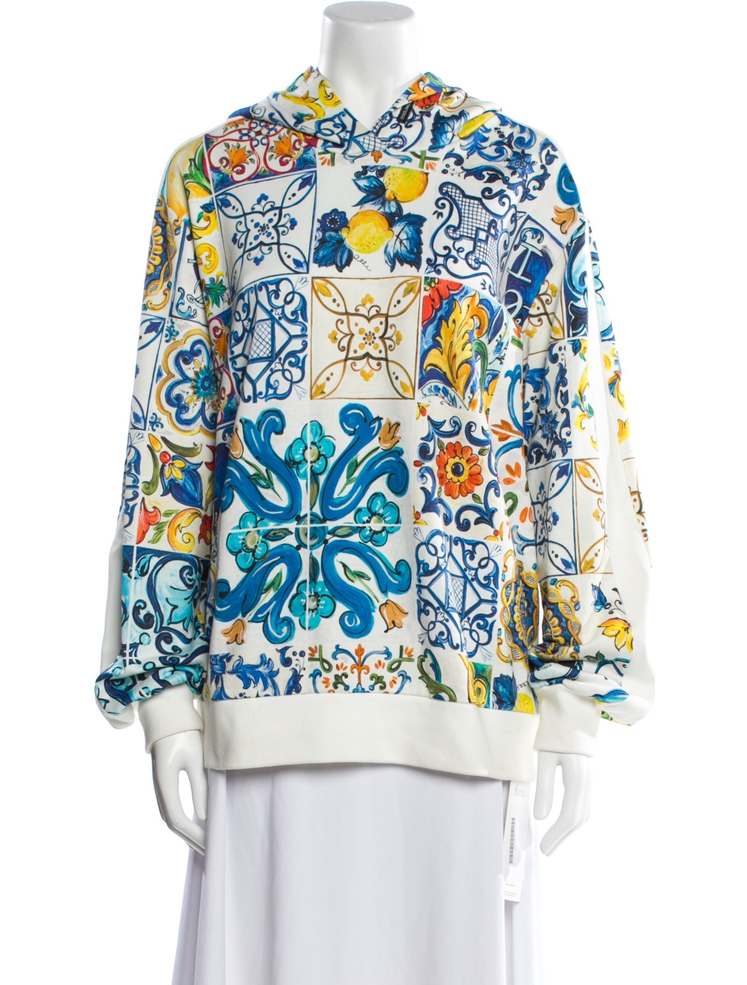 Dolce & Gabbana Printed Mock Neck Sweatshirt