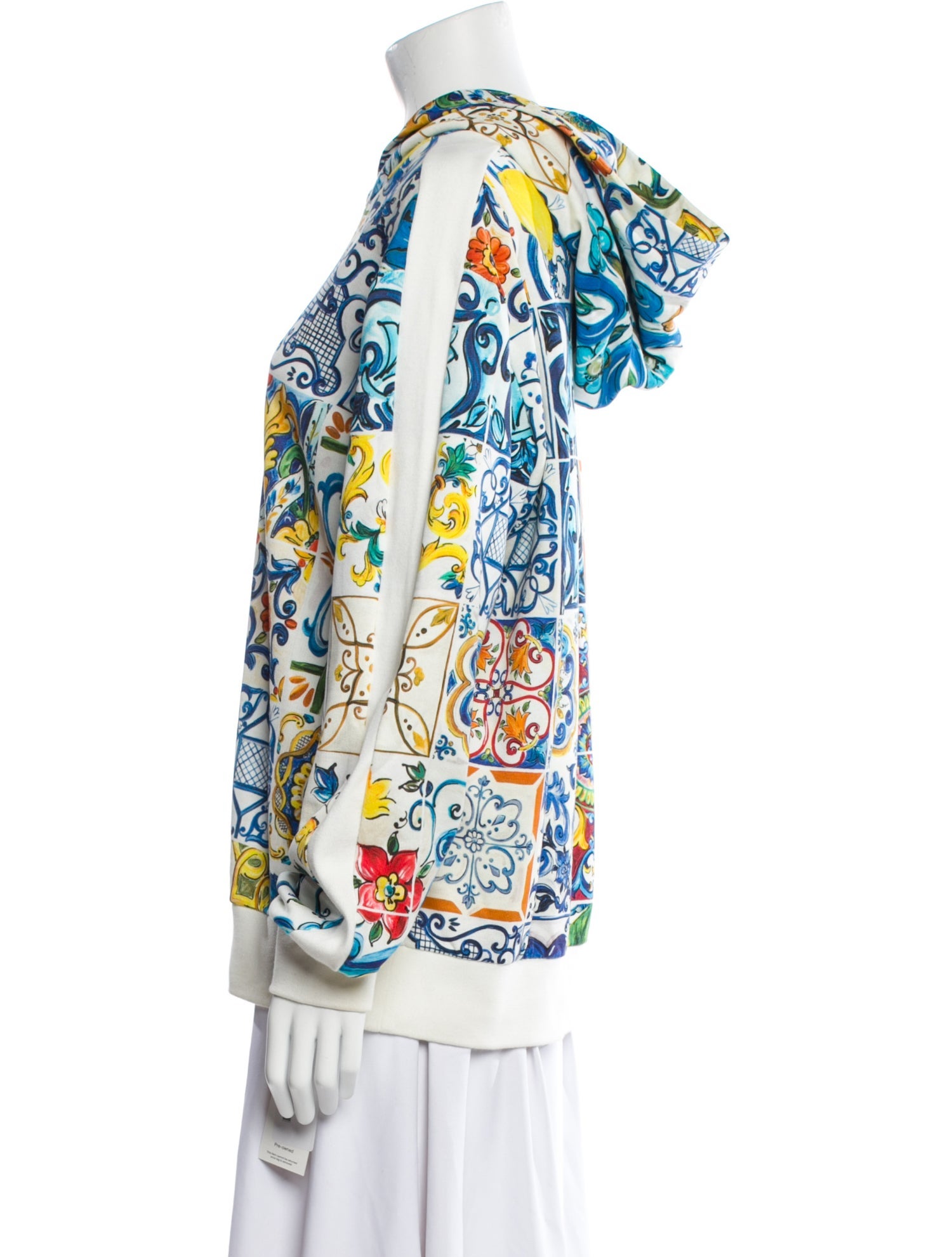 Dolce & Gabbana Printed Mock Neck Sweatshirt