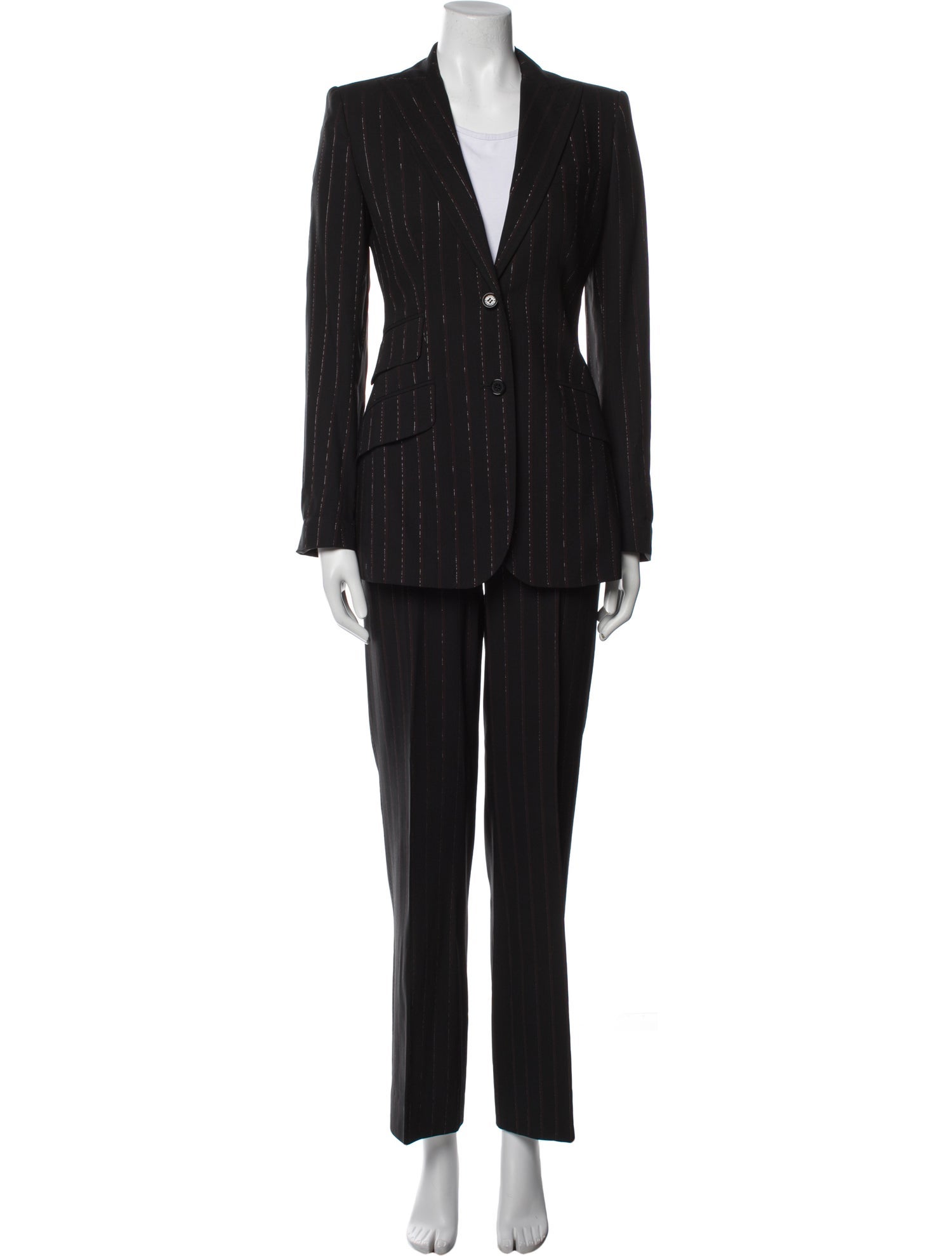 Dolce & Gabbana Wool Striped Pantsuit