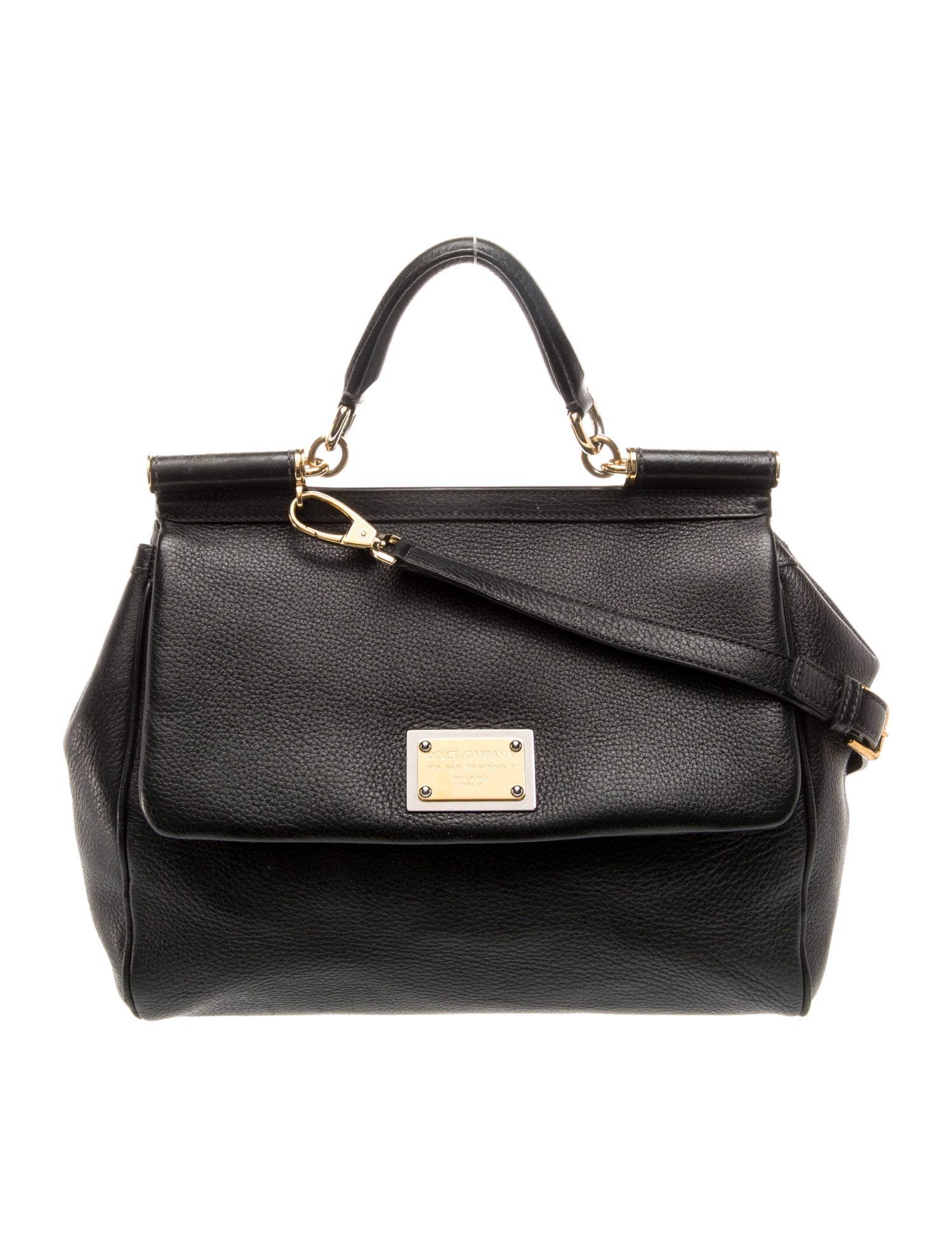 Dolce & Gabbana Leather Top Handle Bag