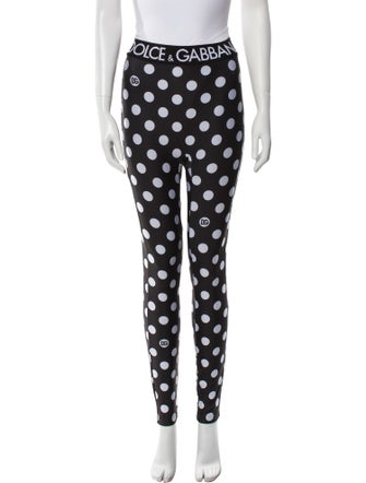 Dolce & Gabbana Polka Dot Print Skinny Leg Pants