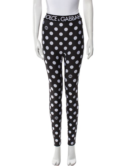Dolce & Gabbana Polka Dot Print Skinny Leg Pants