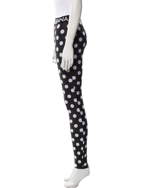 Dolce & Gabbana Polka Dot Print Skinny Leg Pants