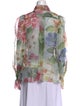 Dolce & Gabbana Silk Floral Print Blouse