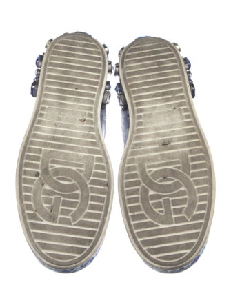 Dolce & Gabbana Majolica Print Leather Sneakers