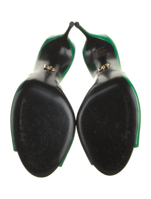 Dolce & Gabbana GG Signature Patent Leather Slides