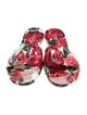 Dolce & Gabbana Rubber Floral Print Slides