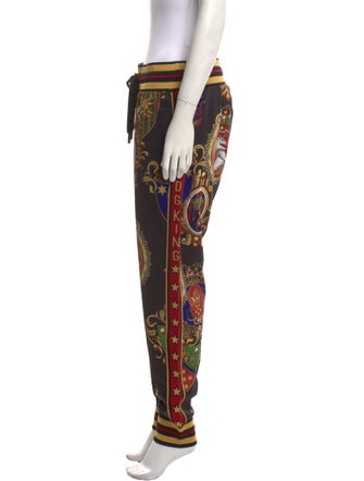 Dolce & Gabbana Printed Straight Leg Pants