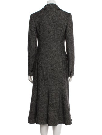 Dolce & Gabbana Wool Houndstooth Print Coat