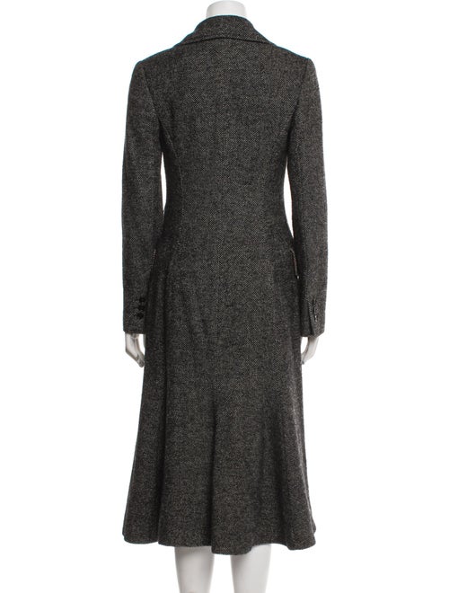 Dolce & Gabbana Wool Houndstooth Print Coat