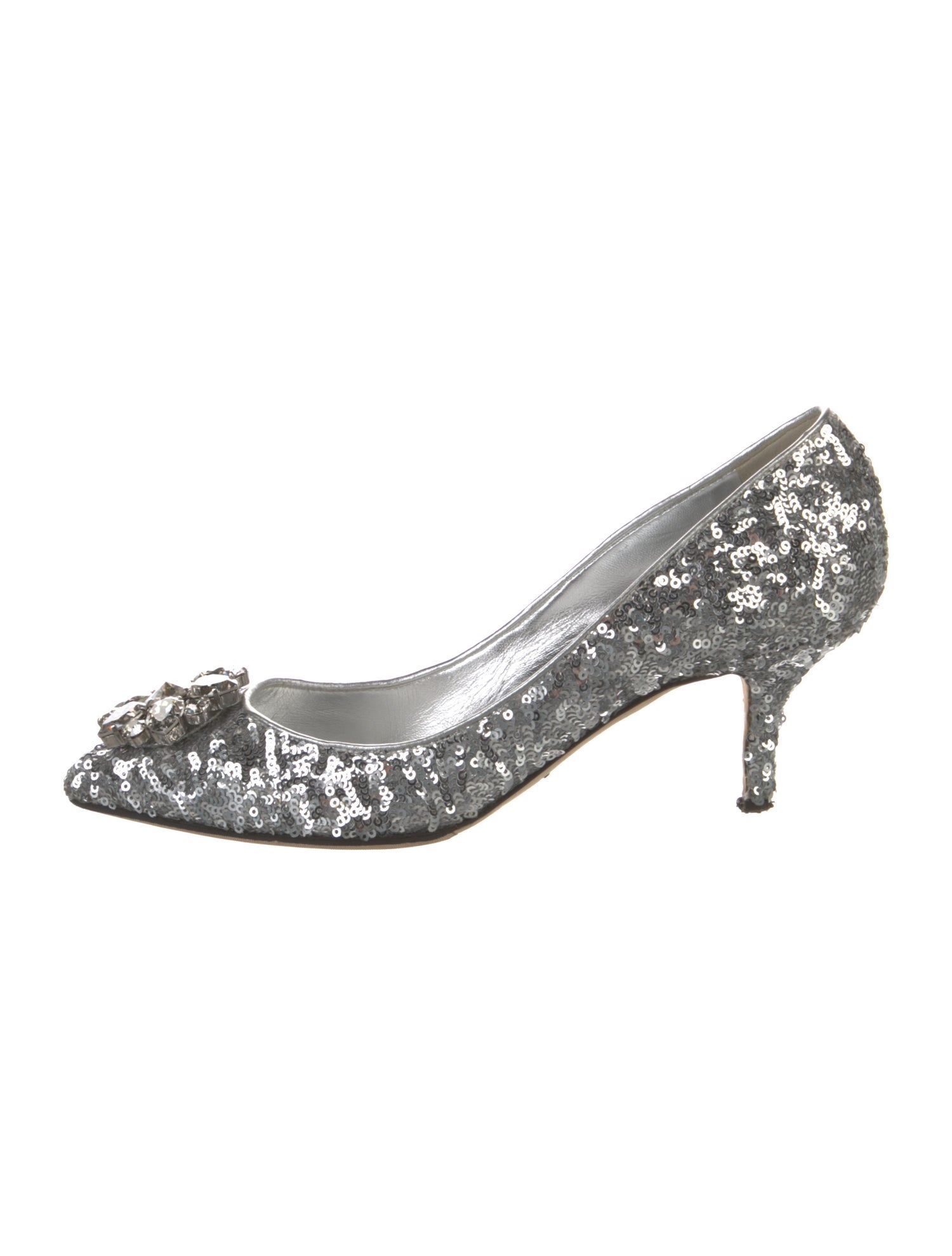 Dolce & Gabbana Sequins Crystal Embellishments Pumps