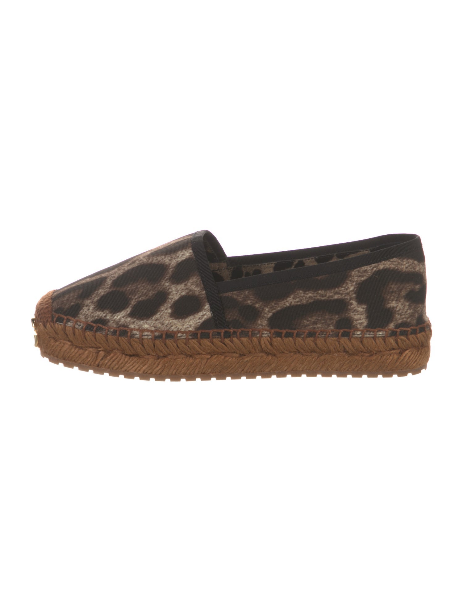 Dolce & Gabbana Canvas Animal Print Espadrilles