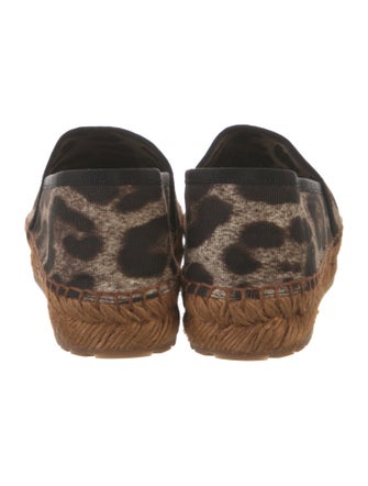 Dolce & Gabbana Canvas Animal Print Espadrilles