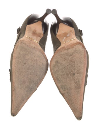 Dolce & Gabbana Leather Studded Accents Pumps