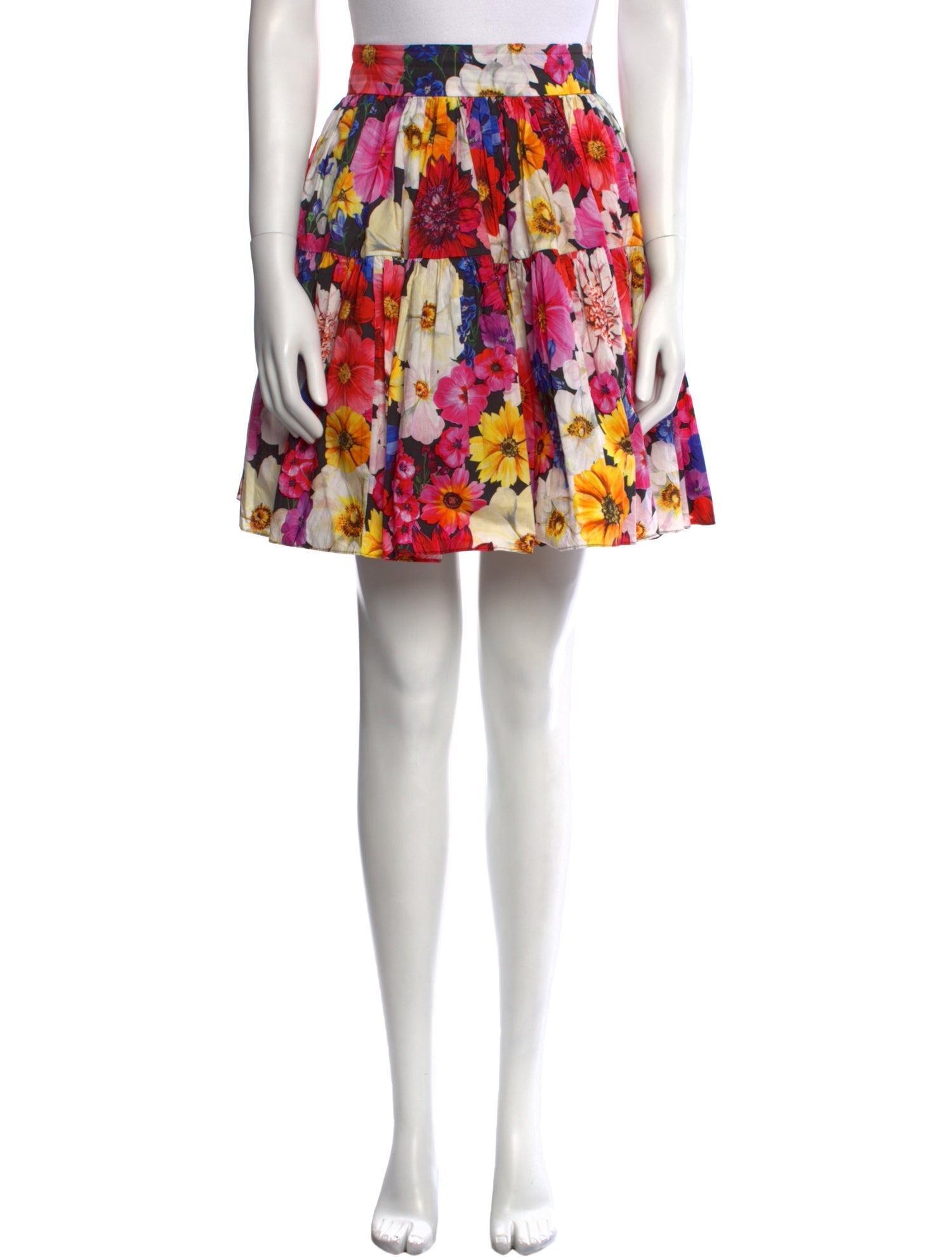 Dolce & Gabbana Floral Print Knee-Length Skirt