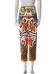 Dolce & Gabbana Floral Print Straight Leg Pants