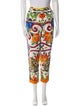 Dolce & Gabbana Printed Straight Leg Pants