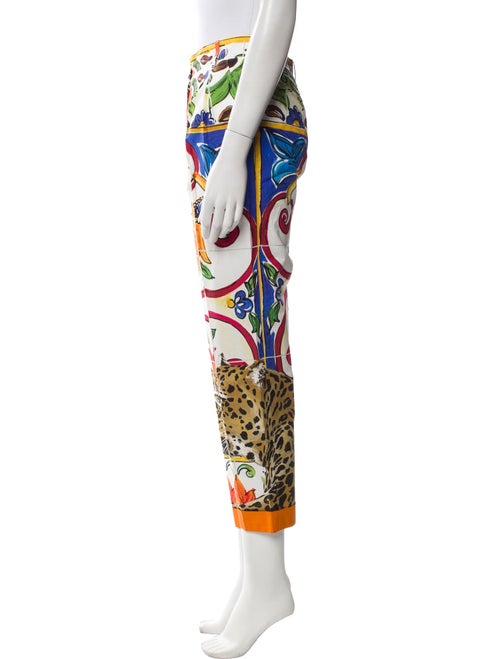 Dolce & Gabbana Printed Straight Leg Pants