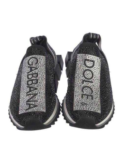 Dolce & Gabbana Crystal Striped Sneakers