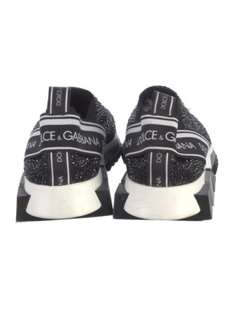 Dolce & Gabbana Crystal Striped Sneakers