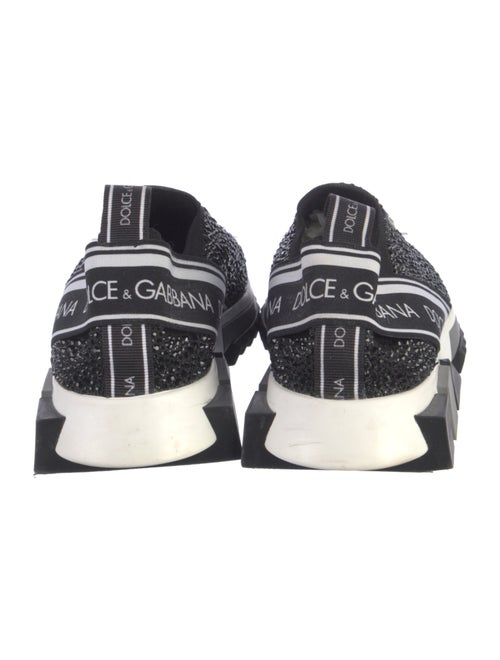 Dolce & Gabbana Crystal Striped Sneakers