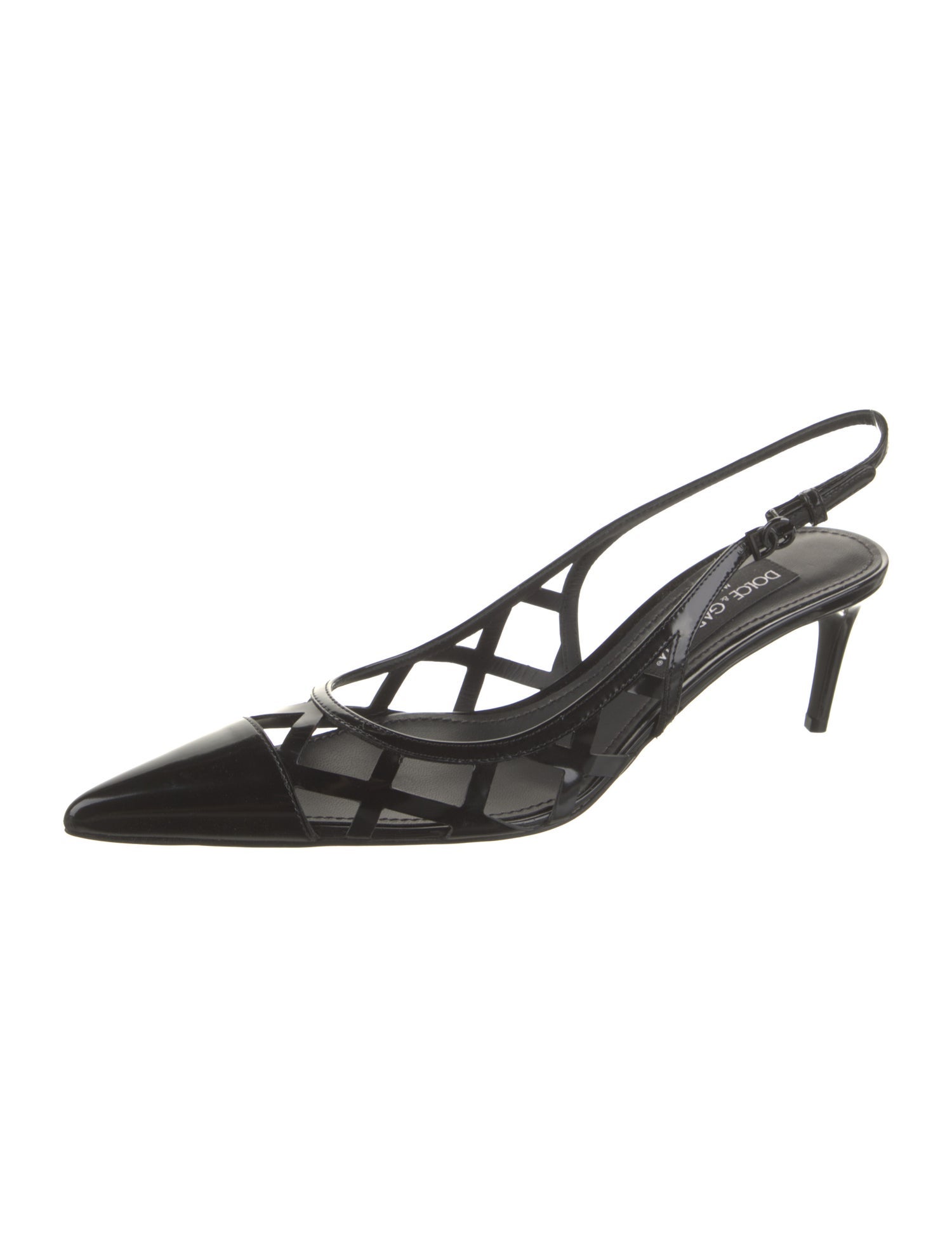 Dolce & Gabbana Patent Leather Slingback Pumps