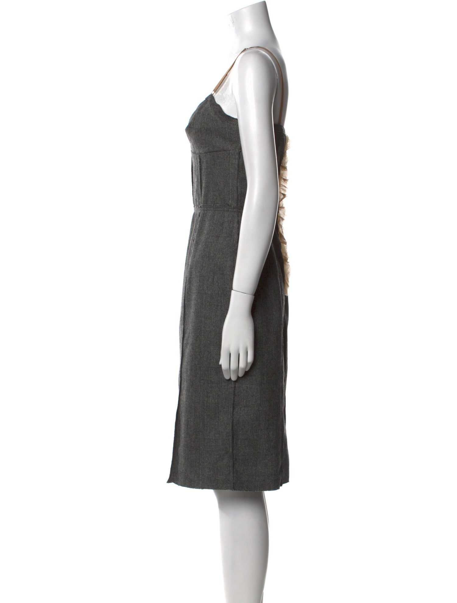 Dolce & Gabbana Virgin Wool Knee-Length Dress