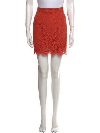 Dolce & Gabbana Lace Trim Embellishment Mini Skirt