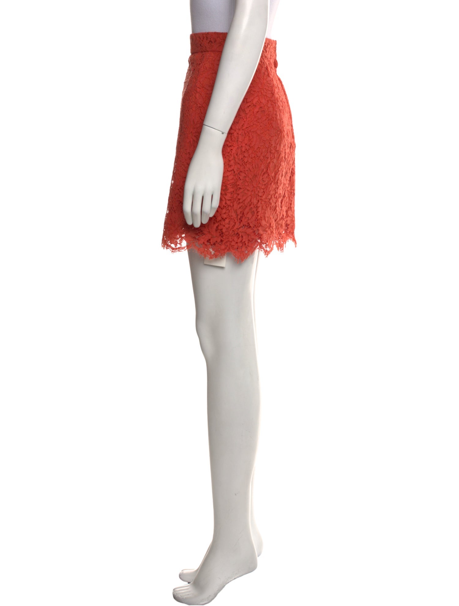 Dolce & Gabbana Lace Trim Embellishment Mini Skirt