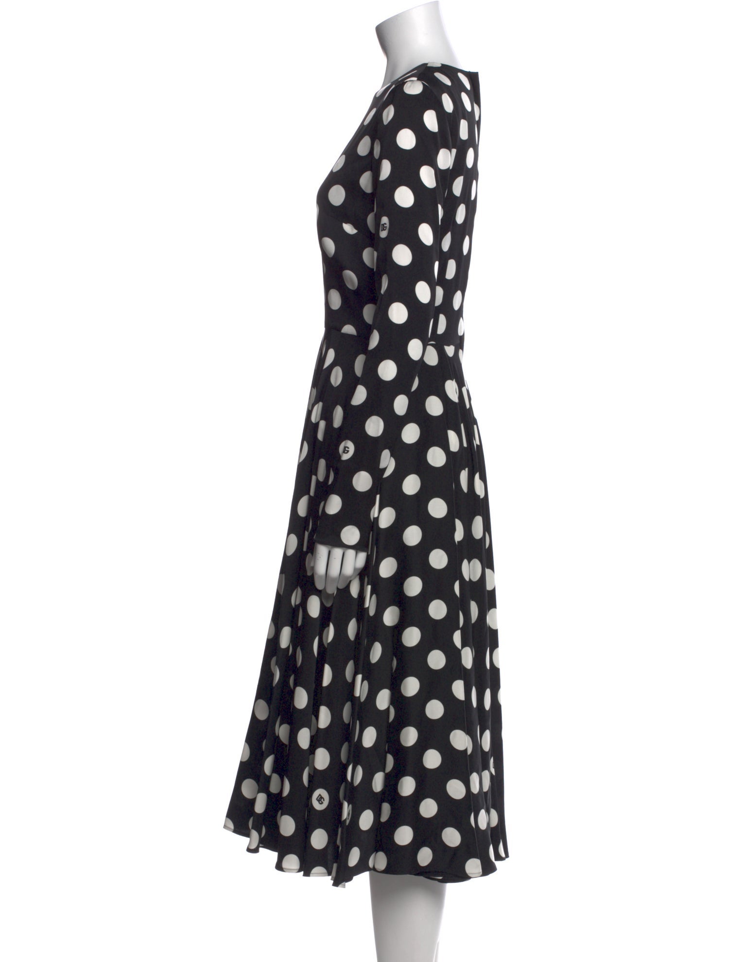 Dolce & Gabbana Silk Midi Length Dress