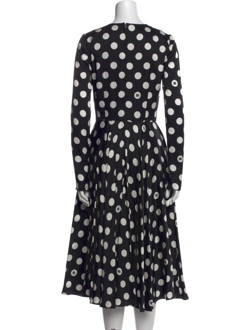 Dolce & Gabbana Silk Midi Length Dress