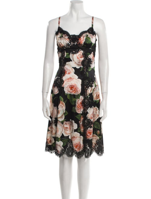 Dolce & Gabbana Silk Knee-Length Dress