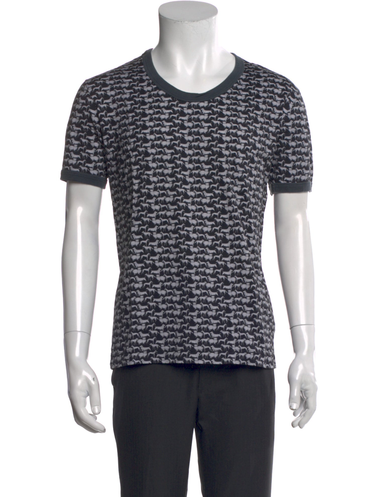 Dolce & Gabbana Printed Scoop Neck T-Shirt