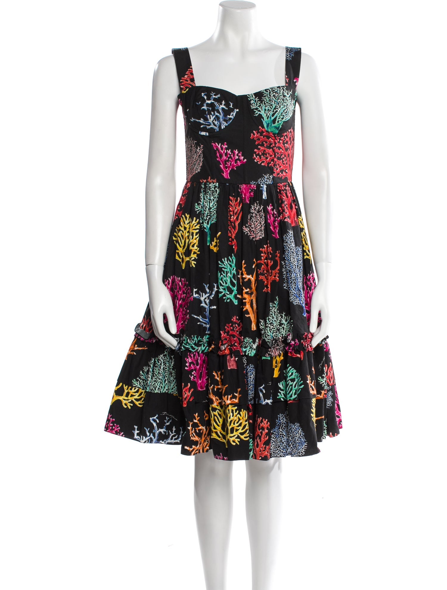 Dolce & Gabbana Floral Print Knee-Length Dress
