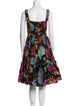 Dolce & Gabbana Floral Print Knee-Length Dress