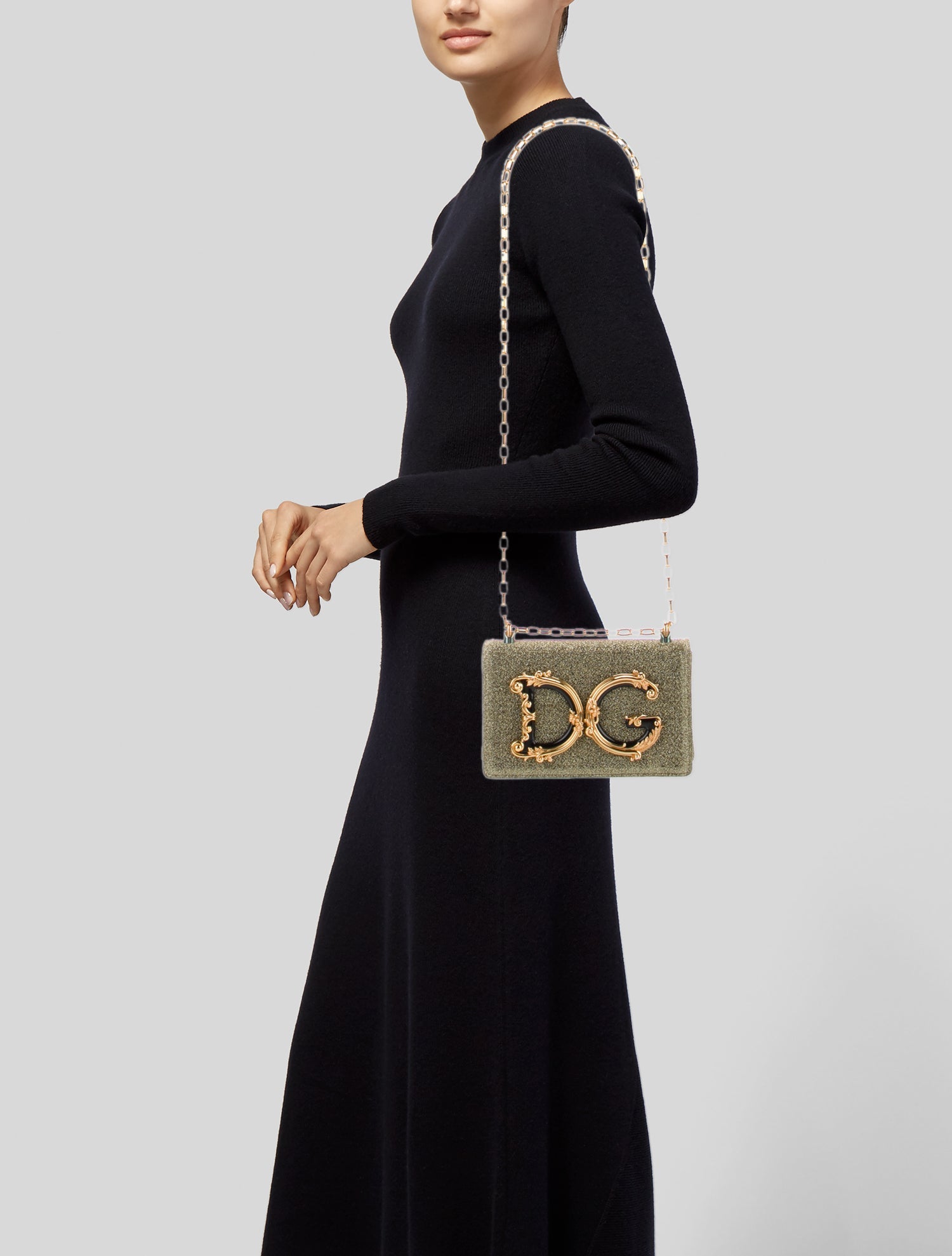 Dolce & Gabbana Glitter Crossbody Bag