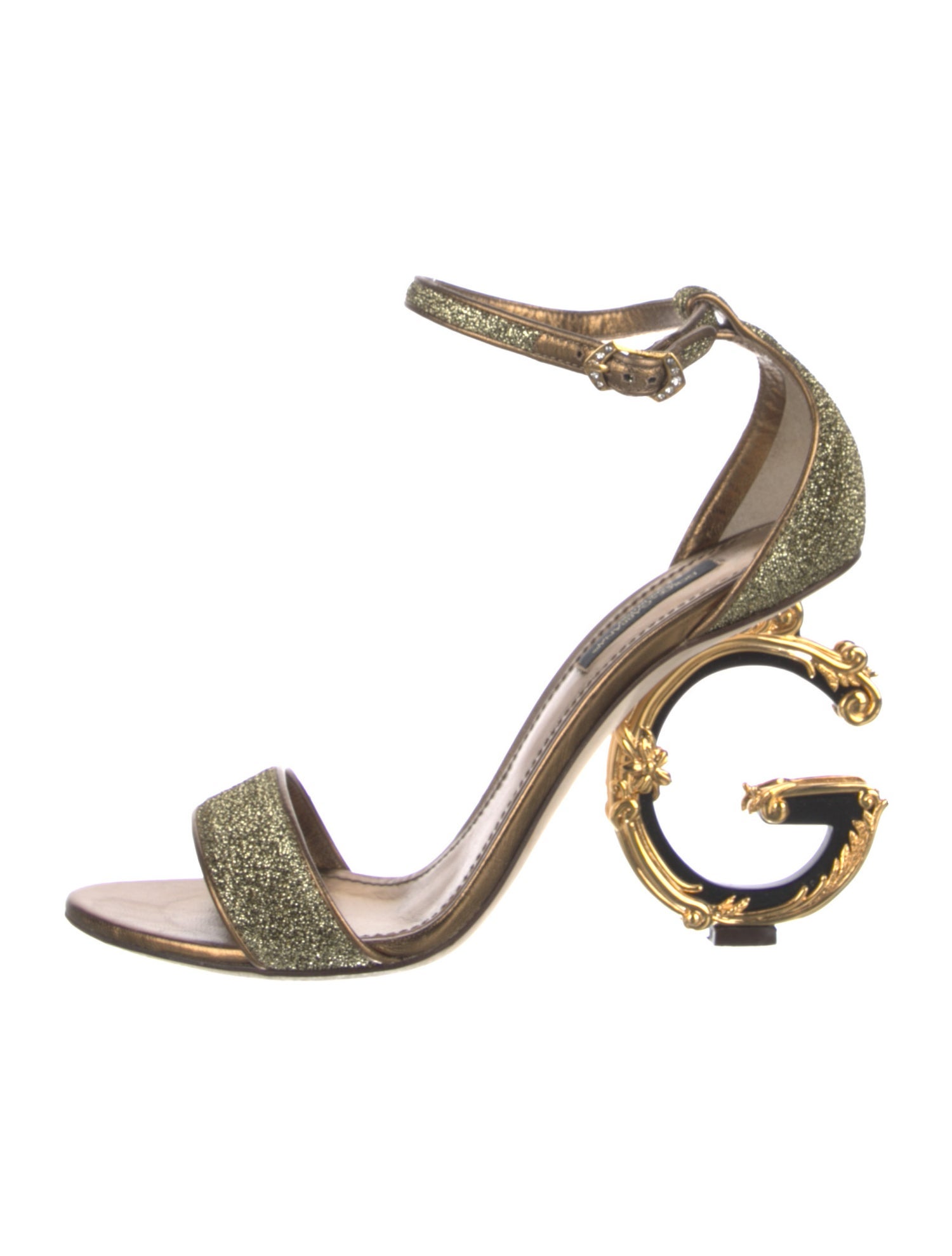 Dolce & Gabbana Crystal Embellishments Slingback Sandals