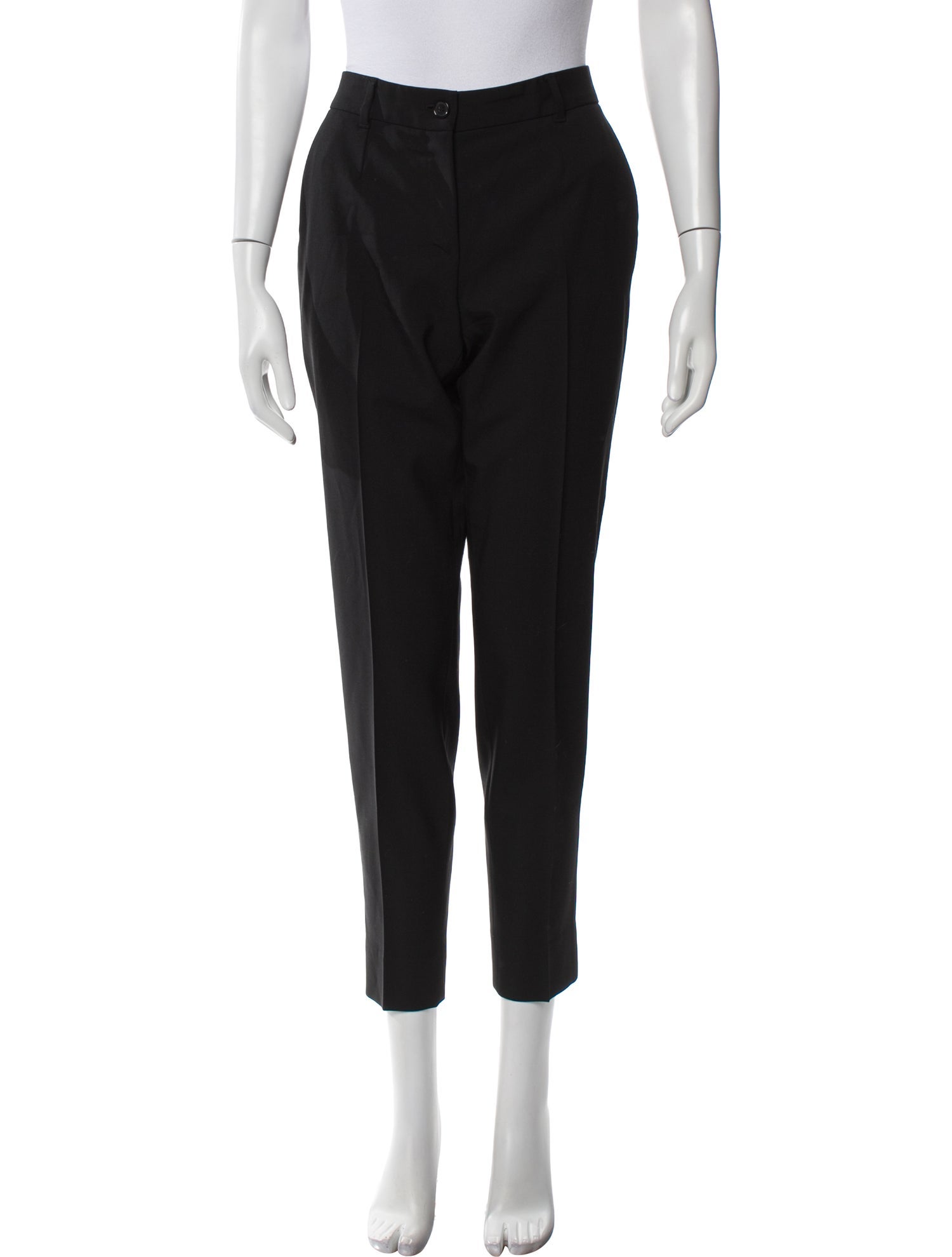 Dolce & Gabbana Virgin Wool Straight Leg Pants