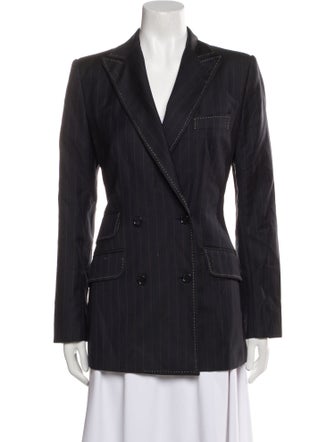 Dolce & Gabbana Virgin Wool Striped Blazer