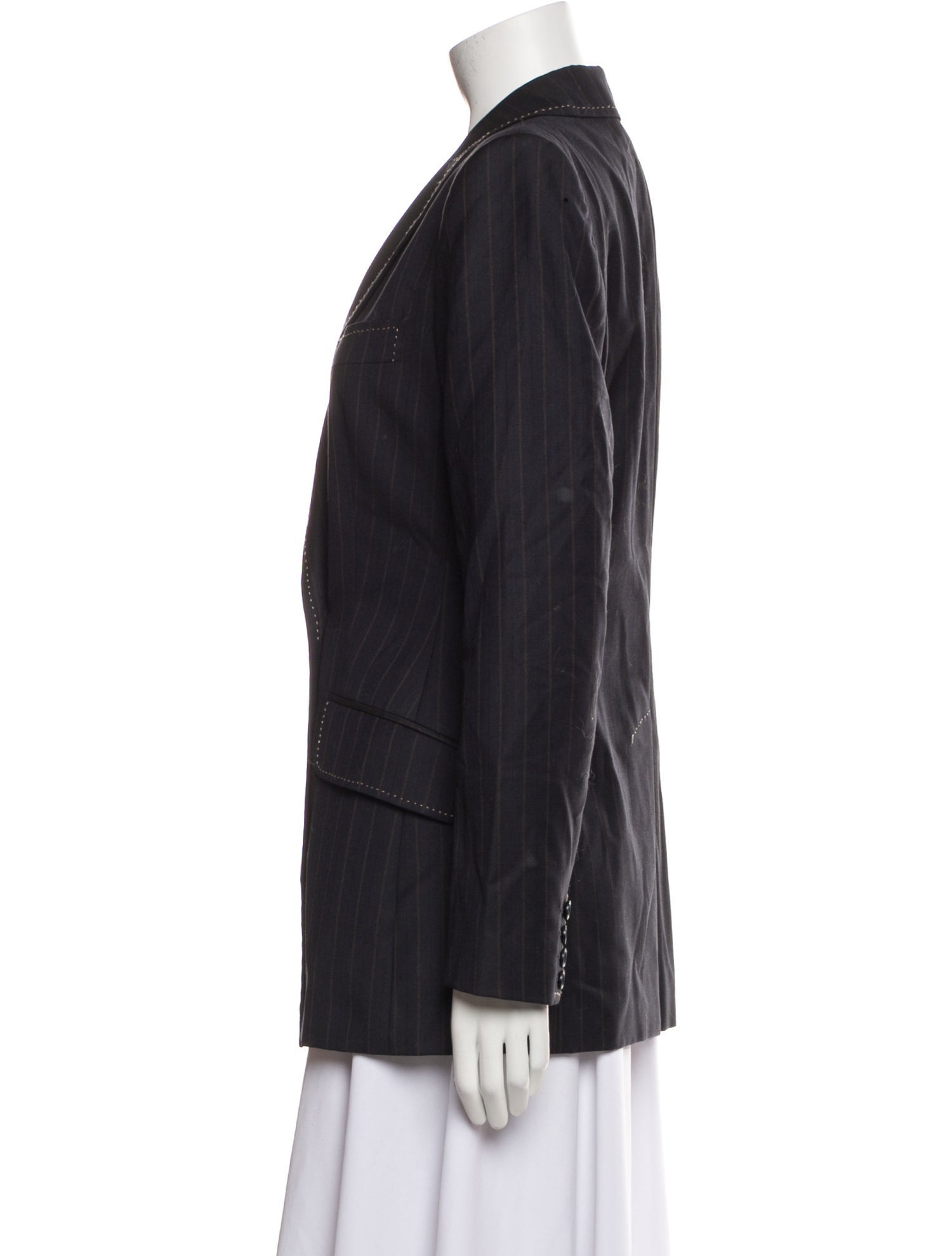 Dolce & Gabbana Virgin Wool Striped Blazer