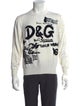 Dolce & Gabbana Virgin Wool Graphic Print Sweatshirt