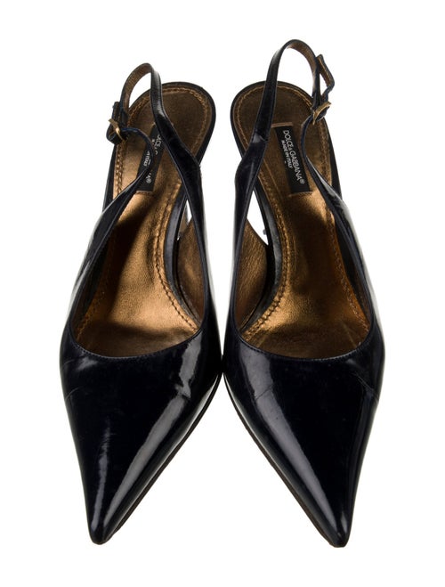 Dolce & Gabbana Patent Leather Slingback Pumps