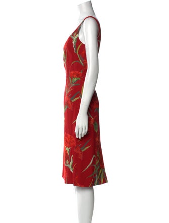 Dolce & Gabbana Printed Midi Length Dress