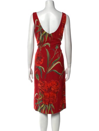 Dolce & Gabbana Printed Midi Length Dress