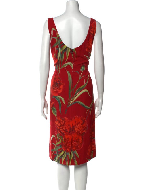 Dolce & Gabbana Printed Midi Length Dress