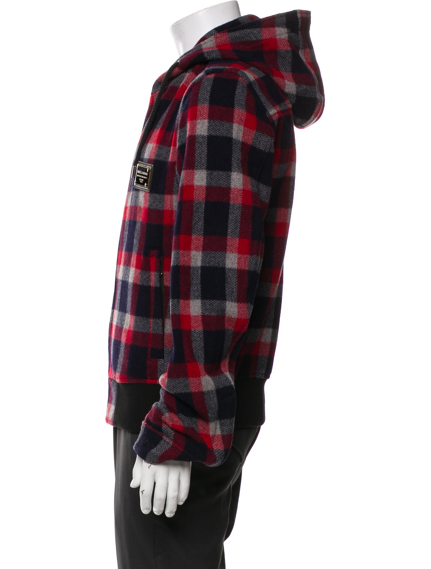 Dolce & Gabbana Wool Plaid Print Jacket